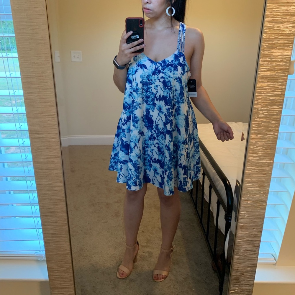 BRAND NEW blue floral Sundress